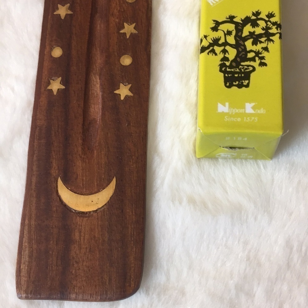 moon stars incense burner and 50 sticks. - Picture 2 of 5